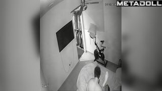 He hugged her tightly and started fucking hot (after work)