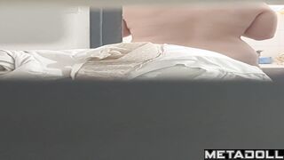 Stranger watching naked babe in the bathroom right now