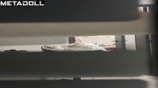 Stranger watching naked babe in the bathroom right now