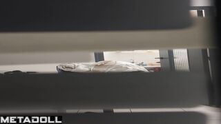 Stranger watching naked babe in the bathroom right now