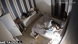 Couple fucked for a long time before going to bed