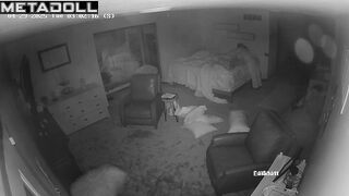 Wife made her horny husband handjob in the middle of the night