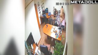 Old fart fucking his chubby wife in the living room