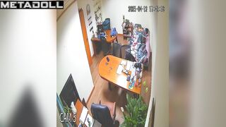 Old fart fucking his chubby wife in the living room