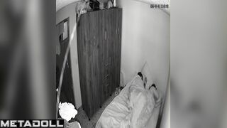 Warm hugs after passionate sex, bedroom hidden tape
