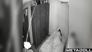 Warm hugs after passionate sex, bedroom hidden tape