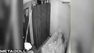Warm hugs after passionate sex, bedroom hidden tape
