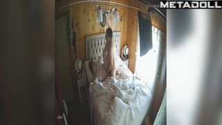 Old fart and milf enjoying lazy sex in their village house