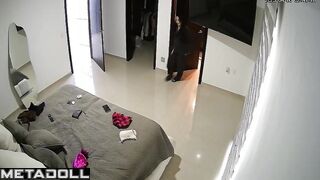 Her ex lover watching her walk around the room naked