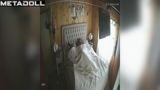 Gray-haired old fart licking all holes his horny wife