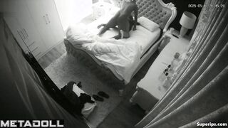 He sweating over her juicy body, bedroom hidden video