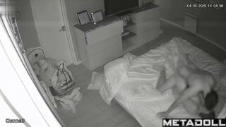 Slim guy fucking his juicy girlfriend, hidden camera