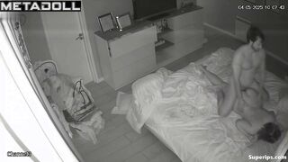 Slim guy fucking his juicy girlfriend, hidden camera