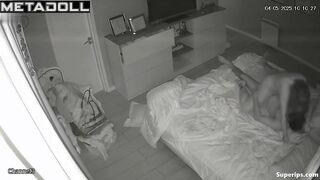 Slim guy fucking his juicy girlfriend, hidden camera