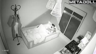 Bearded man fucked her sweet in a small bed, watch it