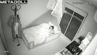 Bearded man fucked her sweet in a small bed, watch it
