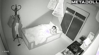 Bearded man fucked her sweet in a small bed, watch it