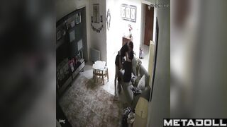 Young couple fucking on the soft sofa (hidden scenes)