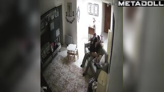 Young couple fucking on the soft sofa (hidden scenes)