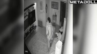 Young boy ang young girl did it in the living room