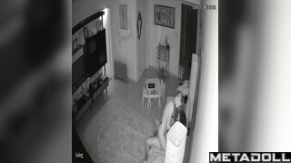 Young boy ang young girl did it in the living room