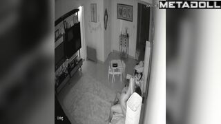 Young boy ang young girl did it in the living room