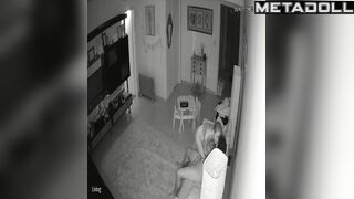 Young boy ang young girl did it in the living room