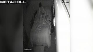 Passionate night sex in white clean socks, hidden tape