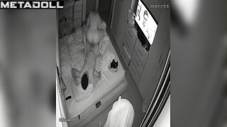 Boyfriend and girlfriend enjoying oral sex during tv watching