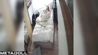 Young girl masturbating on photo her handsome ex-boy