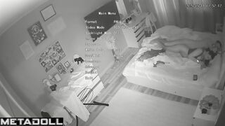 Hidden camera in bedroom captures their intimate routine every day