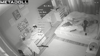 Hidden camera in bedroom captures their intimate routine every day