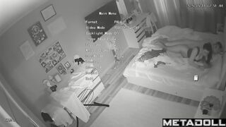 Hidden camera in bedroom captures their intimate routine every day