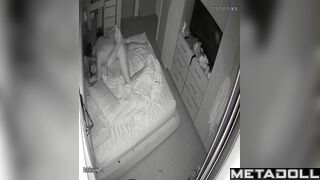 Boyfriend tenderly licking her nipples during foreplay