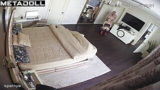 Chubby old fart fucking young whore on sexy high heels
