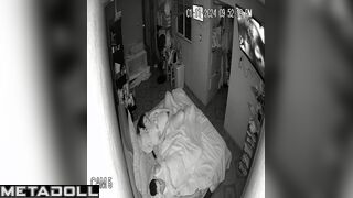 She is so lustful that she masturbates next to her sleeping partner