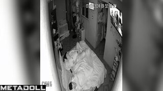 She is so lustful that she masturbates next to her sleeping partner