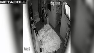 She is so lustful that she masturbates next to her sleeping partner