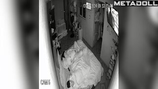 She is so lustful that she masturbates next to her sleeping partner