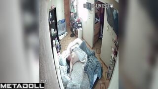 Chubby brunette with small tits enjoys it every day