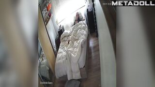 Solo bedroom video - young lady versus her playful fingers