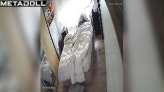 Solo bedroom video - young lady versus her playful fingers