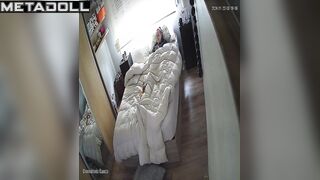 Solo bedroom video - young lady versus her playful fingers