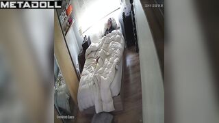 Solo bedroom video - young lady versus her playful fingers