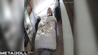 Young girl masturbating on intimate video her bestie