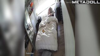 Young girl masturbating on intimate video her bestie