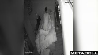 Sexy couple enjoying their first night, watch it now