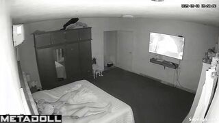 Husband and wife fucking so passionately, bedroom cam