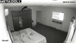 Husband and wife fucking so passionately, bedroom cam
