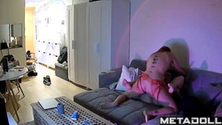 A seductive lesbian girl fucks her sexy girlfriend hard